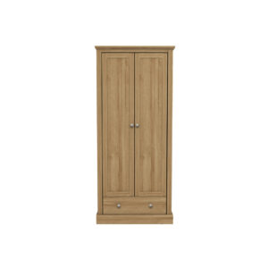 devon-2-door-wardrobe-oak Devon 2 Door Wardrobe