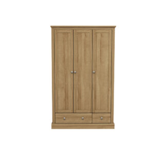 devon-3-door-2-drawer-wardrobe-oak Devon 3 Door 2 Drawer Wardrobe