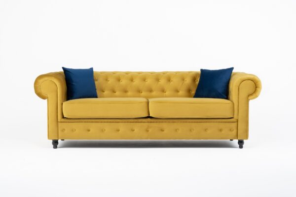Hilton Chesterfield Velvet 3 + 2 Seater Sofa Set