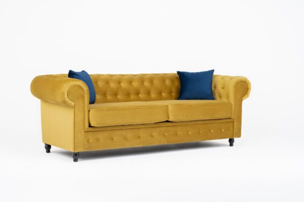 Hilton Chesterfield Velvet 3 + 2 Seater Sofa Set