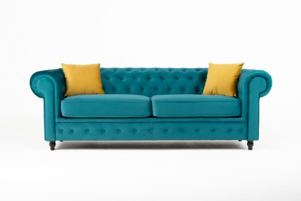 Hilton Chesterfield Velvet 3 + 2 Seater Sofa Set