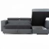 Lema Corner Sofa Bed - Grey Eco Leather