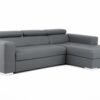 Lema Corner Sofa Bed - Grey Eco Leather