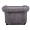 Astor Chesterfield Armchair - Grey Eco Leather