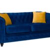 hilton 2 marine plush (1) Hilton Chesterfield Velvet 2 Seater Sofa