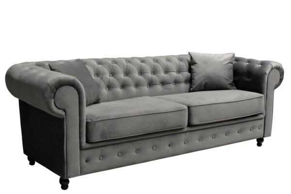 Hilton Chesterfield Velvet 3 + 2 Seater Sofa Set