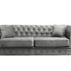 Hilton Chesterfield Velvet 3 + 2 Seater Sofa Set