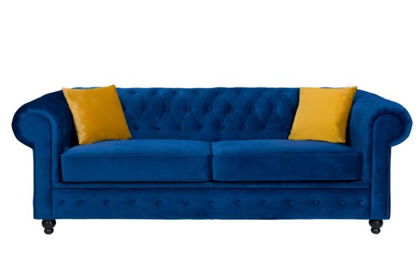 Hilton Chesterfield Velvet 3 + 2 Seater Sofa Set