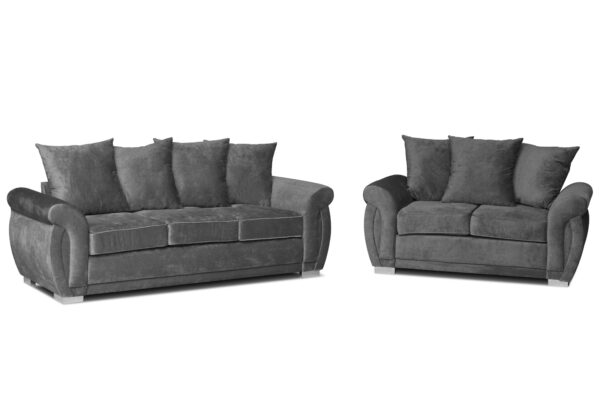 Molly 3+2 set graphite FAB Mollies 3 + 2 Seater Sofa Suite