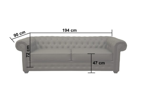Imperiale Chesterfield 2 Seater Sofa Bed