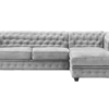 imperial right corner silver FAB Imperiale Chesterfield RH Corner Chaise Sofa