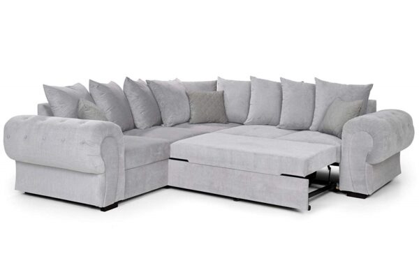 nico scatter corner silver FAB (1) Nico Corner Sofa Bed with Storage