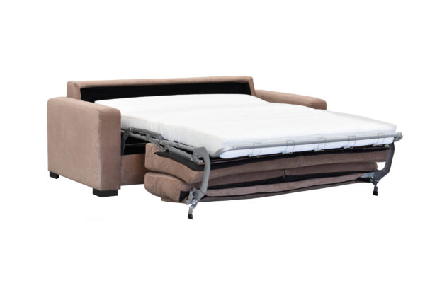 paris 3-2 sofa bed brown FAB (2) Paris 3 Seater Sofa Bed