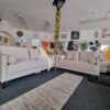 Beige Velvet 3 + 2 Seater Sofa Set