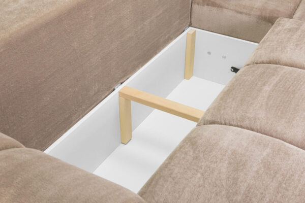 Azzuro Sofa bed with Storage in Mocha