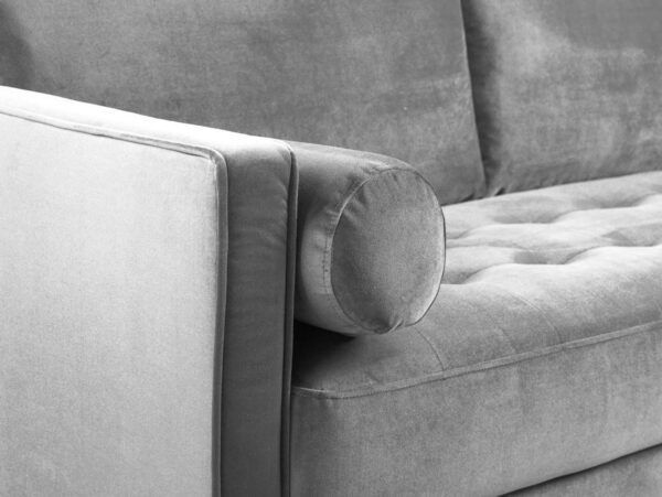 Hayward 3 + 2 Seater Sofa set in Grey Velvet