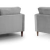 Hayward 3 + 2 Seater Sofa set in Grey Velvet