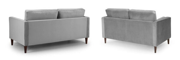 Hayward 3 + 2 Seater Sofa set in Grey Velvet