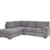 Amalfi Left Hand Corner Chaise Sofa in Grey Jumbo Cord
