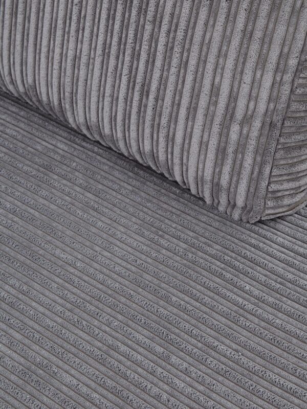 Amalfi Right Hand Corner Chaise Sofa in Grey Jumbo Cord