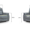 Linden 3 + 2 Seater Power Recliner Sofa Set