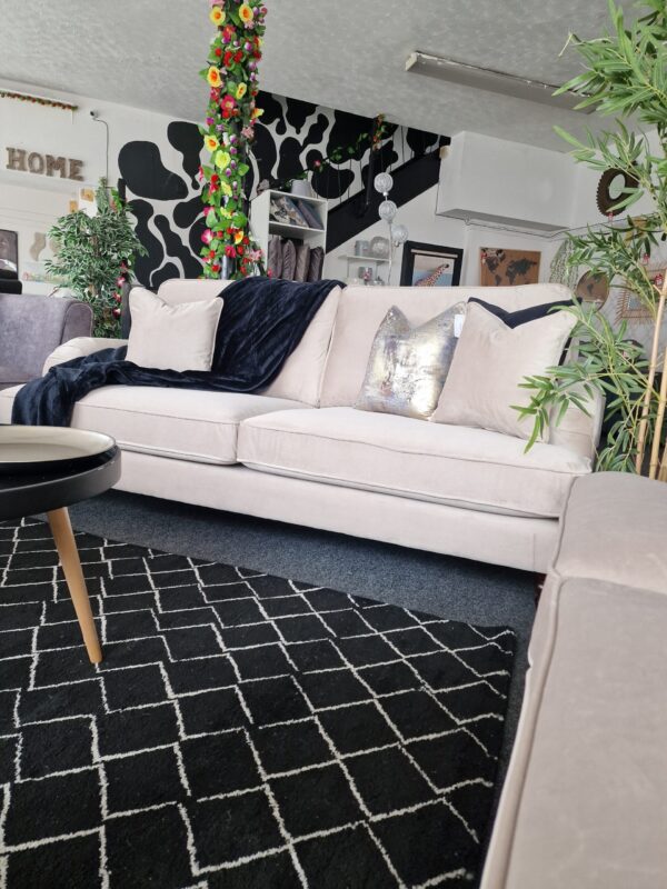20230809_122333 Rupert 3 + 2 Seater Sofa Set in Beige Velvet