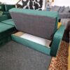 20231005_115043 Kieron Forest Green Velvet Universal Chaise Sofa Bed with Storage
