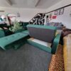 20231005_115045 Kieron Forest Green Velvet Universal Chaise Sofa Bed with Storage