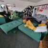 20231005_115126 Kieron Forest Green Velvet Universal Chaise Sofa Bed with Storage