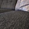 Lauren Left Hand Chaise Corner Sofa in Black Fabric