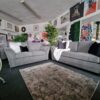 20240211_142201 Dury 3 + 2 Seater Sofa Set in Granite Grey Fabric