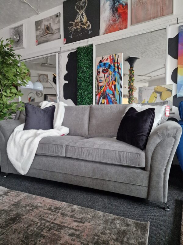 20240211_142211 Dury 3 + 2 Seater Sofa Set in Granite Grey Fabric