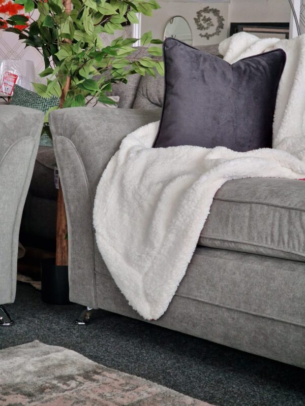 20240211_142217 Dury 3 + 2 Seater Sofa Set in Granite Grey Fabric