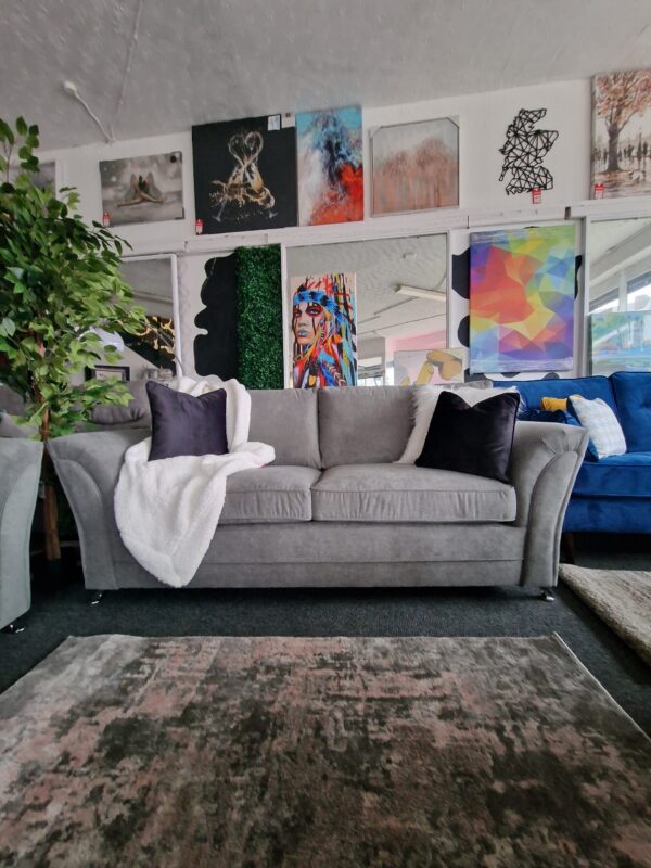 20240211_142309 Dury 3 + 2 Seater Sofa Set in Granite Grey Fabric