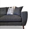Lauren Left Hand Chaise Corner Sofa in Black Fabric