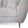 Gabrielle 3 Seater Sofa in Grey Chuncky Bouclé Fabric