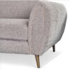 Gabrielle 3 Seater Sofa in Grey Chuncky Bouclé Fabric