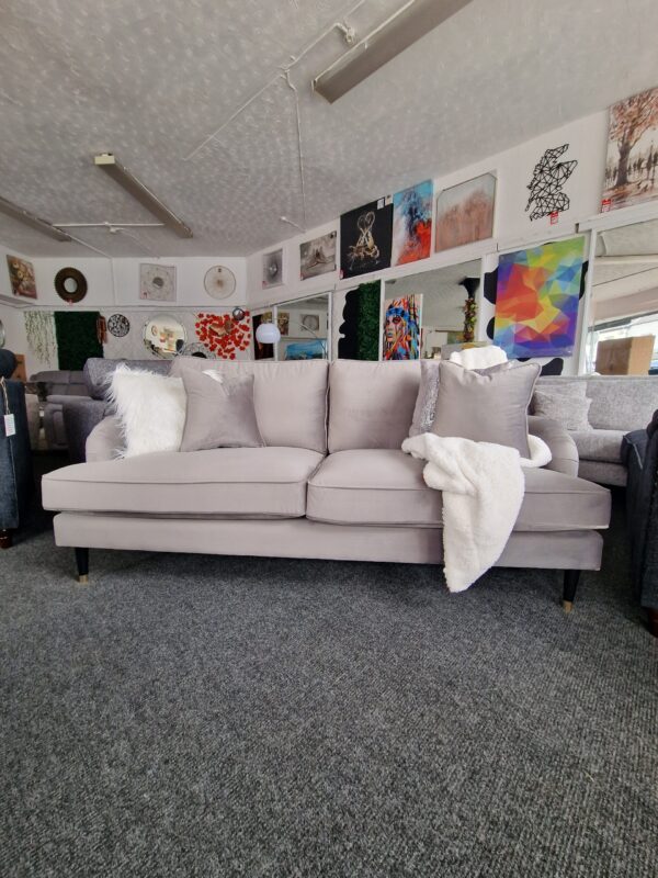 Rupert 3 + 2 Seater Sofa Set in Grey Velvet