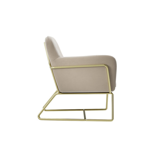 Charles-Armchair-Beige-3 Charley Beige Velvet Accent Chair with Gold Legs