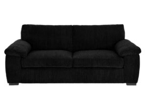 Amalfi 3 Seater in Black Jumbo Cord