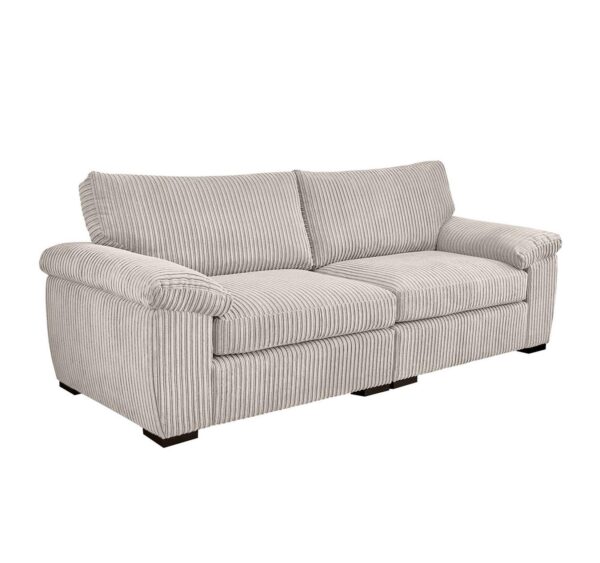 Amalfi 4 Seater in Silver Jumbo Cord