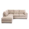 amalfiLHcorncream Amalfi Left Hand Corner Chaise Sofa in Cream Jumbo Cord