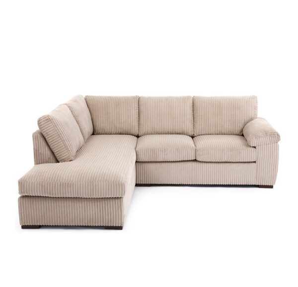 amalfiLHcorncream Amalfi Left Hand Corner Chaise Sofa in Cream Jumbo Cord