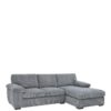 Amalfi Right Hand Chaise L Shape Corner Sofa in Grey Jumbo Cord