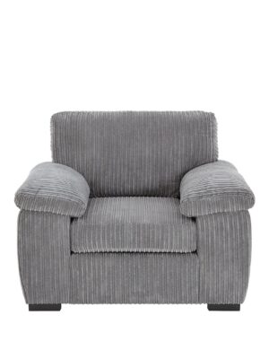 Amalfi Armchair in Grey Jumbo Cord