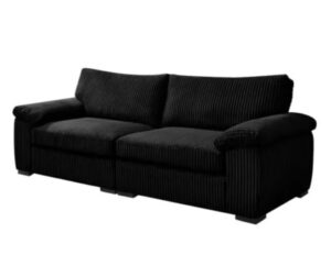 Amalfi 4 Seater in Black Jumbo Cord
