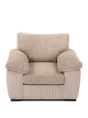 Amalfi Armchair in Cream Jumbo Cord