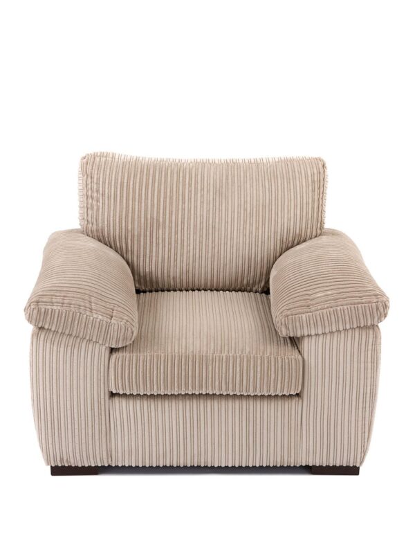 amalficreamarmch Amalfi Armchair in Cream Jumbo Cord