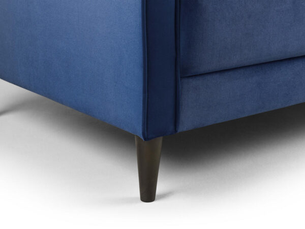 harp2blue1 Hayward 3 + 2 Seater Sofa Set in Dark Blue Velvet