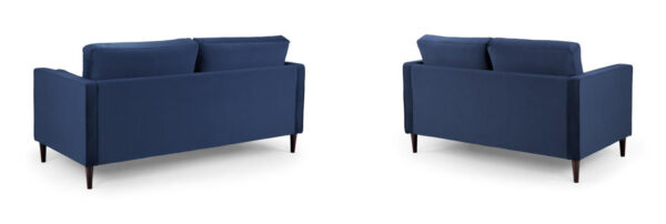 harp32blueback Hayward 3 + 2 Seater Sofa Set in Dark Blue Velvet